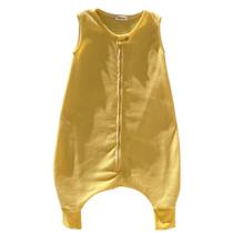 Saco Saquinho de Dormir Bebê Com Pé Sleep Bag Cobertor de Vestir Soft Amarelo Tam. G