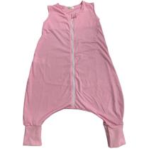Saco Saquinho de Dormir Bebê Com Pé Sleep Bag Malha Verão Rosa Tam. G