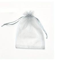 Saco Saquinho Organza Tule Liso 8cm x 10cm Pct Com 10un