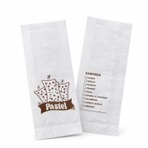 Saco Saquinho Pastel Grande 500 Unidades Branco Pastelaria Saco Saquinho Pastel Grande 500 Unidades Branco Pastelaria
