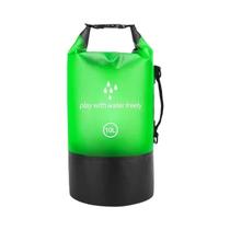 Saco Seco à Prova d'Água de PVC para Mergulho, Rafting, Praia e Natação - 2L, 5L, 10L e 20L