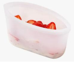 Saco Selado Silicone Armazenamento Alimento Reutilizável