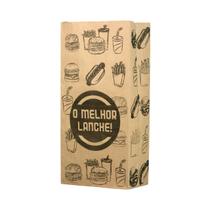 Saco semi kraft delivery sos hambúrguer 12x9x26 c/ 100 un.