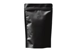 Saco Stand Up Pouch Preto C/ Zíper E Válvula 19x26+5 (100un)