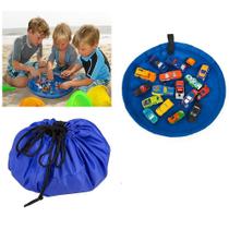 Saco tapete organizador brinquedos lego portatil vira bolsa infantil mini crianças bebe multiuso azul - Yeet Saco tapete organizador brinquedos lego portatil vira bolsa infantil mini crianças bebe multiuso azul - Yeet