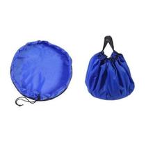 Saco Tapete Organizador Brinquedos Lego Portátil Vira Bolsa Infantil Mini Crianças Bebe Multiuso - Azul Saco Tapete Organizador Brinquedos Lego Portátil Vira Bolsa Infantil Mini Crianças Bebe Multiuso - Azul