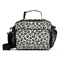 Saco Térmico de Almoço com Estampa Animal - Leopardo e Chita - Reutilizável para Piquenique, Viagem, Escola e Escritório