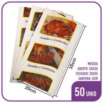 Saco Térmico Frango Assado Carne - Barreira Gordura (50 Unidades)