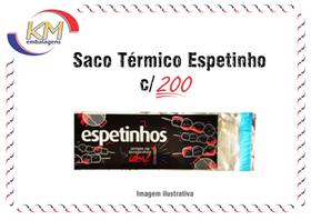 Saco térmico metal espetinho c/200 unid. - embalagem térmica, churrasco (10895)