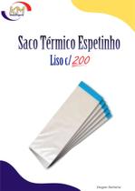 Saco térmico metal espetinho liso c/200 unid. - embalagem térmica, churrasco (11199)