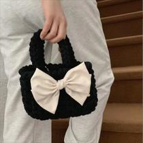 Saco Tote de Tecido Artesanal - Bolsa Casual com Alça de Arco