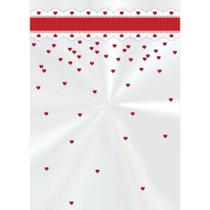 Saco Transp. 15x22cm Cute Heart C/50 Cromus