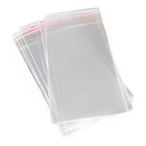 Saco Transparente 100un Embalagem Plástica Adesivada 13,7x15