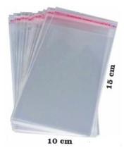 Saco Transparente 10x15 + Aba Adesiva 3cm 100 Un Nota Fiscal ( PAI ) Saco Transparente 10x15 + Aba Adesiva 3cm 100 Un Nota Fiscal ( PAI )