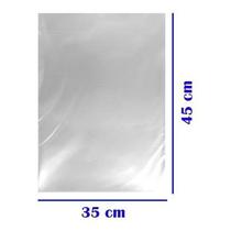 Saco Transparente 35x45 100 Unidades - Cristal Transparente Perfeito para Seu Ecommerce