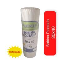 Saco transparente Bobina Picotada Medida 30x40 Aprox. 1,7kg