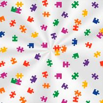 Saco Transparente Decorado - Encaixe Colorido - 100 unidades - Cromus - Rizzo