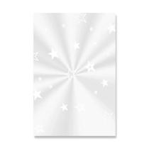 Saco transparente estrelinha branca 15x22cm com 100 unidades