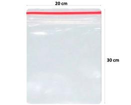 Saco Transparente Plástico Fecho Zip 20X30 1000 Unidades.