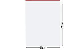 Saco Transparente Plástico Fecho Zip Hermético 5x7cm Com 100 Unidades Talge