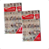 Saco Transparente Poli 11x19,5 Decorado Bombons C/200 Cromus