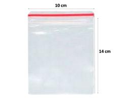 Saco Transparente Saquinho Plástico Fecho Zip 10x14 100 Uni