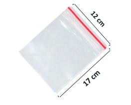 Saco Transparente Saquinho Plástico Fecho Zip 12x17 100 Unidades