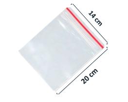 Saco Transparente Saquinho Plástico Fecho Zip 14x20 1000 Unidades