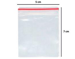 Saco Transparente Saquinho Plástico Fecho Zip 5x7 1000 Unidades - B&K