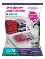 Saco Vácuo Organizador Roupas Cobertores Edredon 50 X 70 Cm