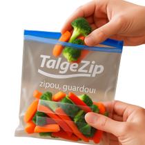 Saco Zip Bags Para Freezer Fecho Slider 27x28cm C/ 8 Unid.