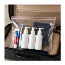 Saco Zip Lock 20x20 C/10 Unidades Para Viagens Aéreas 0.8m