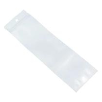 Saco Zip Poolsy 7cm x 20cm Frente Transparente e Fundo Branco Com 100 Unidades Saco Zip Poolsy 7cm x 20cm Frente Transparente e Fundo Branco Com 100 Unidades