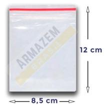 Saco Zip Saquinho Armazenamento Ziplock Plástico Transparente Kit com 100 e 50 un - Talge