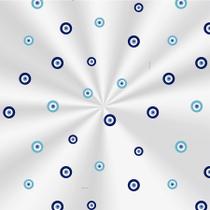 SacoDecorado Olho Grego - 11x19,5cm - 100 unidades - Cromus - Rizzo Embalagens