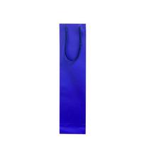 Sacola 1 Garrafa Vinho Azul 41x10x8 - 10 Unidades