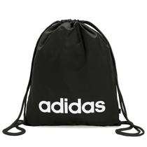 Sacola Adidas Gym Sack Linear Preto e Branco Sacola Adidas Gym Sack Linear Preto e Branco