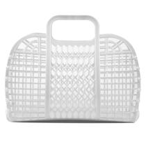 Sacola BABANA Jelly Small Retro Branca 22x7x17 cm