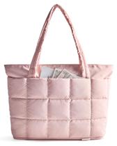 Sacola BAGSMART Expansível Puffer Rosa Resistente à Água