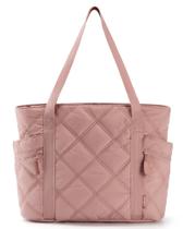 Sacola BAGSMART Puffer Carry On para mulheres 24L Brier Rose Sacola BAGSMART Puffer Carry On para mulheres 24L Brier Rose