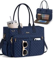 Sacola Bagstellar Teacher para mulheres com bolso para laptop de 15,6