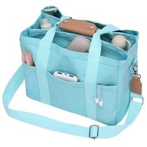 Sacola Barsine Canvas leve com bolsos 35x25x15cm Sacola Barsine Canvas leve com bolsos 35x25x15cm