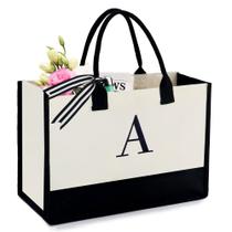Sacola BeeGreen Monogram Canvas 43x32x17cm Letra A