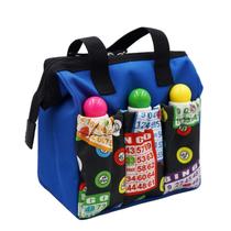 Sacola Bingo Dauber, azul Yuanhe, impermeável, Oxford, 6 bolsos Sacola Bingo Dauber, azul Yuanhe, impermeável, Oxford, 6 bolsos