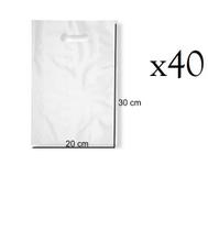 Sacola Boca De Palhaço 20x30 Branca- Kit com 40 unidades Sacola Boca De Palhaço 20x30 Branca- Kit com 40 unidades