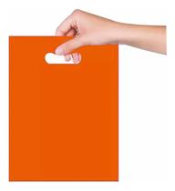 Sacola Boca de Palhaço 20x30 cm - Laranja - 25 unidades - Magnatech