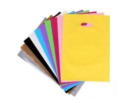 Sacola boca de palhaço 30 x 40 cm verde pacote com 15 unidades - preço para minimo de 20 pacotes