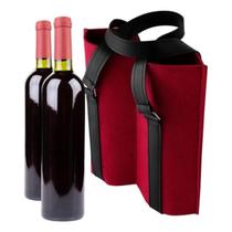 Sacola Bolsa Dupla Reutilizável para Vinho com Alça 2 Garrafas