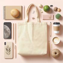 Sacola bolsa ecobag 30x40cm 100% algodão cru lisa