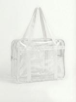 Sacola Bolsa Jumbo Multiuso Cristal PVC 0,20mm com reforço EXTRA Alças de Nylon Maternidade Praia Uso institucional